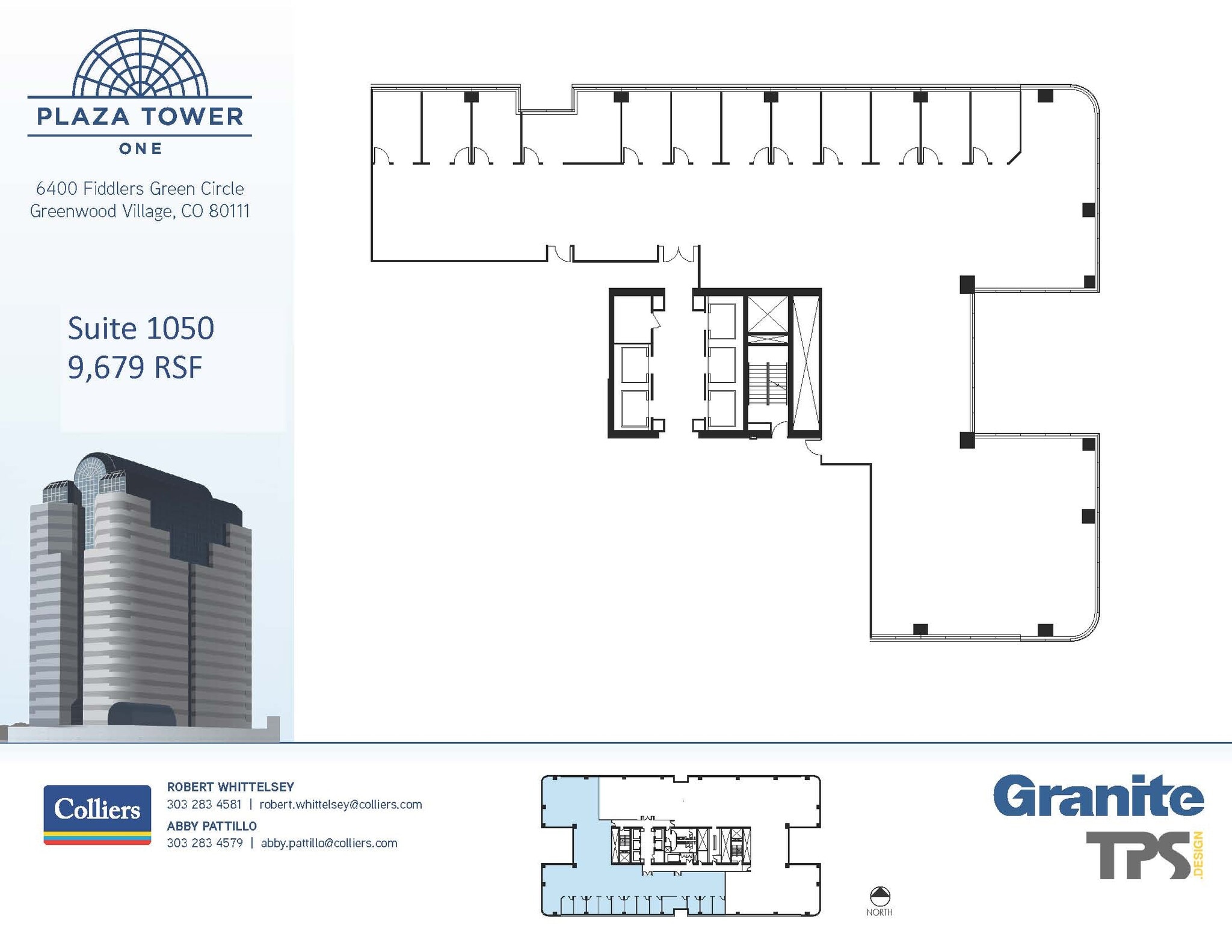 6400 S Fiddlers Green Cir, Greenwood Village, CO à louer Plan d’étage– Image 1 sur 1