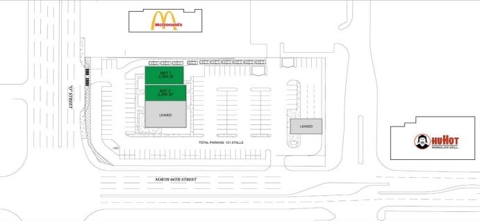 6540 O St, Lincoln, NE à louer Plan d’étage– Image 1 sur 1