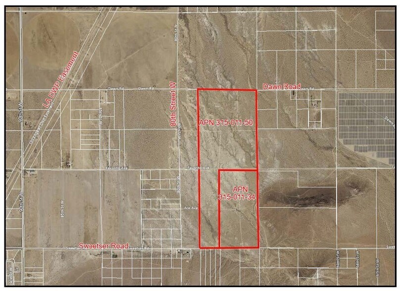Favorito Ave, Rosamond, CA à vendre - Aérien – Image 1 sur 7
