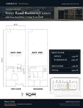 3000-3080 Story Rd W, Irving, TX à louer Plan d’étage– Image 1 sur 1