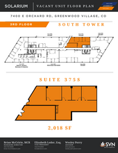 7400 E Orchard Rd, Greenwood Village, CO à louer Plan d’étage– Image 1 sur 1