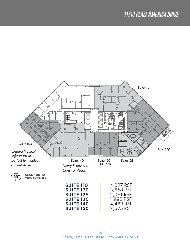 11700 Plaza America Dr, Reston, VA à louer Plan d’étage– Image 1 sur 1