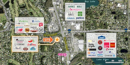 12904-13050 N Dale Mabry Hwy, Tampa, FL à louer Carte– Image 2 sur 2