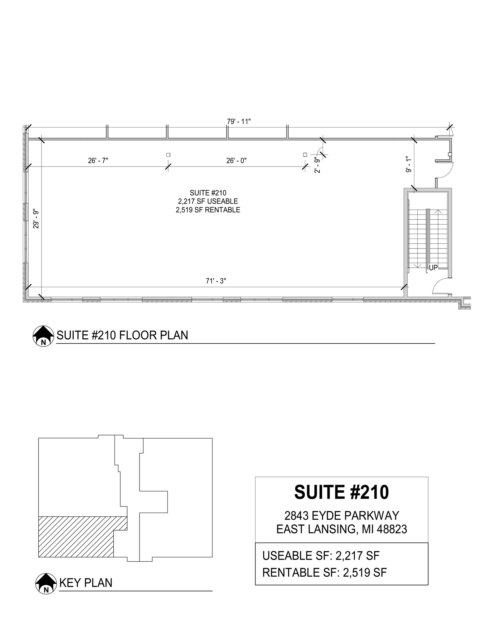 2843 Eyde Pky, East Lansing, MI à louer Plan de site– Image 1 sur 1