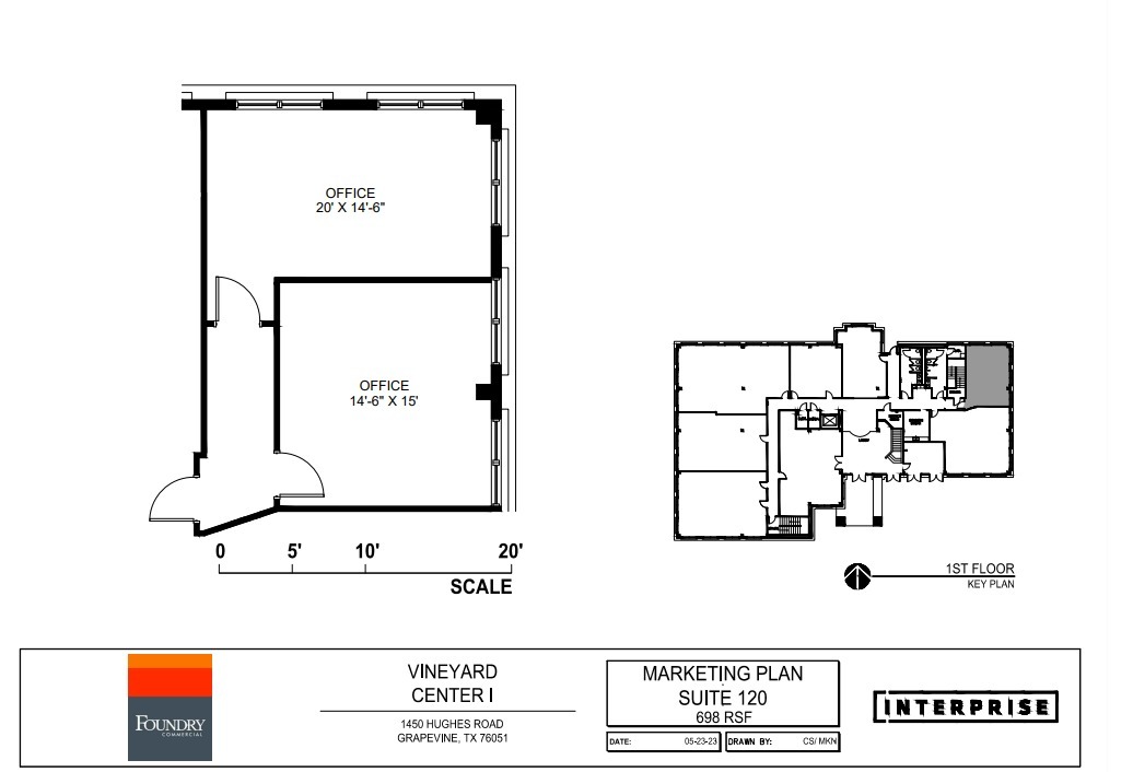 1450 Hughes Rd, Grapevine, TX à louer Plan d’étage– Image 1 sur 1