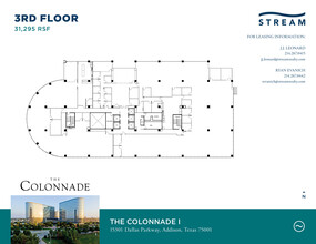 15301 N Dallas Pky, Addison, TX à louer Plan d’étage– Image 2 sur 2