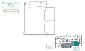 1 Almaden Blvd, San Jose, CA à louer Plan d’étage– Image 2 sur 2