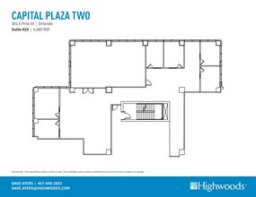 301 E Pine St, Orlando, FL à louer Plan de site– Image 1 sur 1