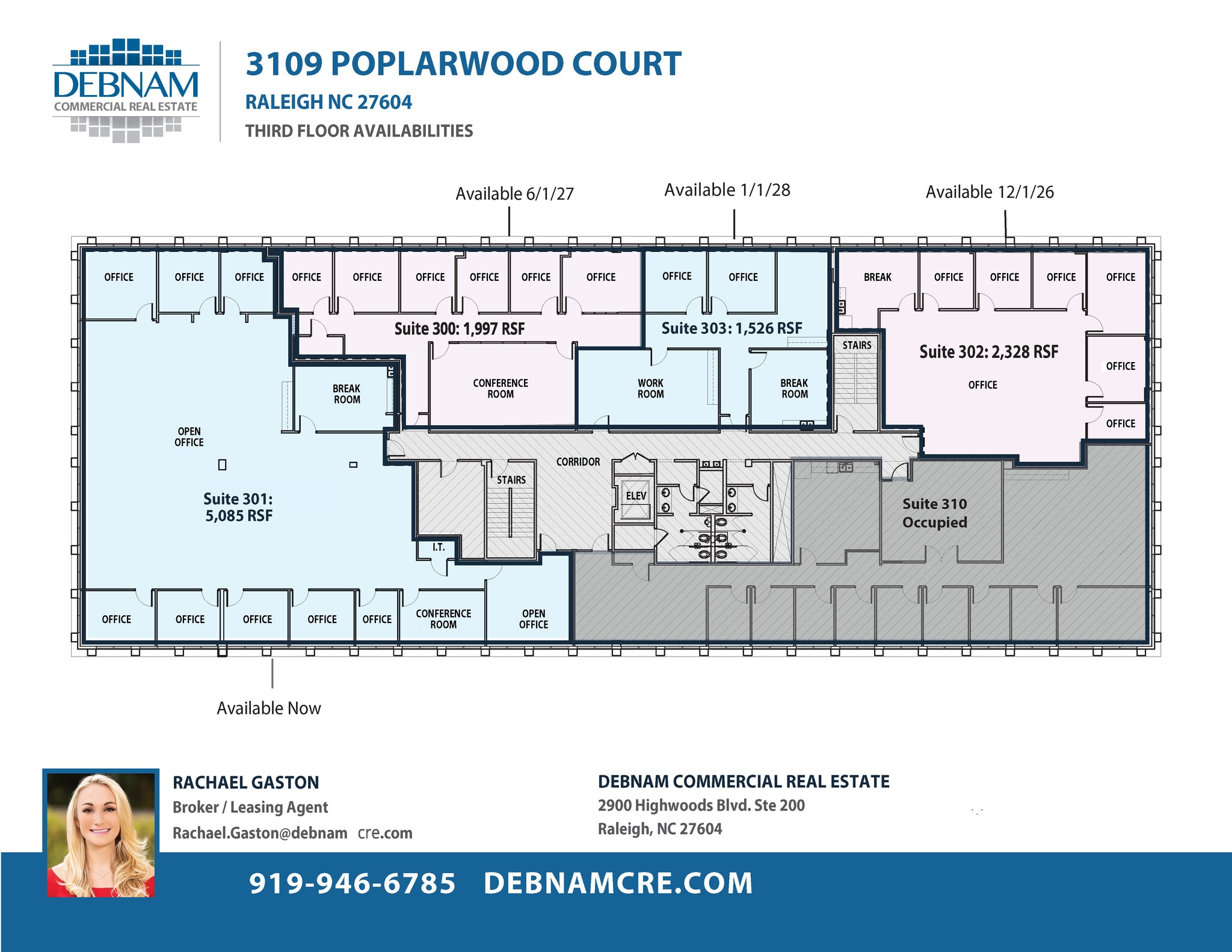 3109 Poplarwood Ct, Raleigh, NC à louer Plan d’étage– Image 1 sur 1
