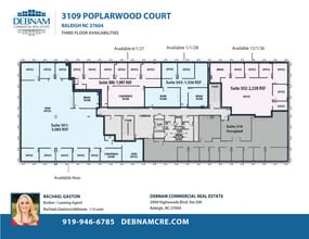 3109 Poplarwood Ct, Raleigh, NC à louer Plan d’étage– Image 1 sur 1
