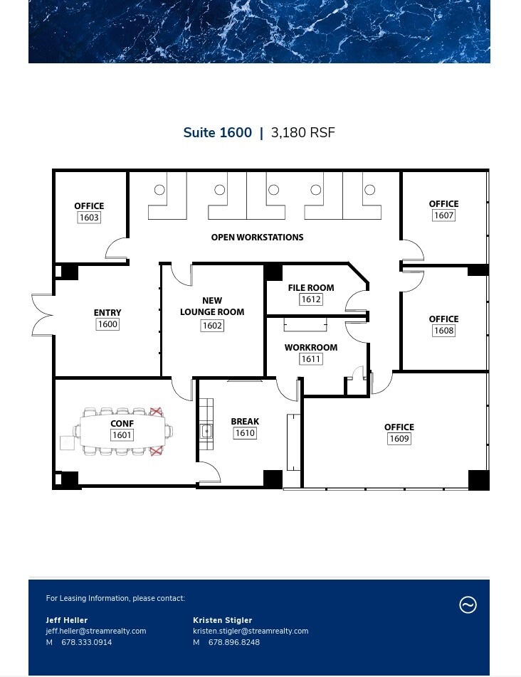 3340 Peachtree Rd NE, Atlanta, GA à louer Plan d’étage– Image 1 sur 1