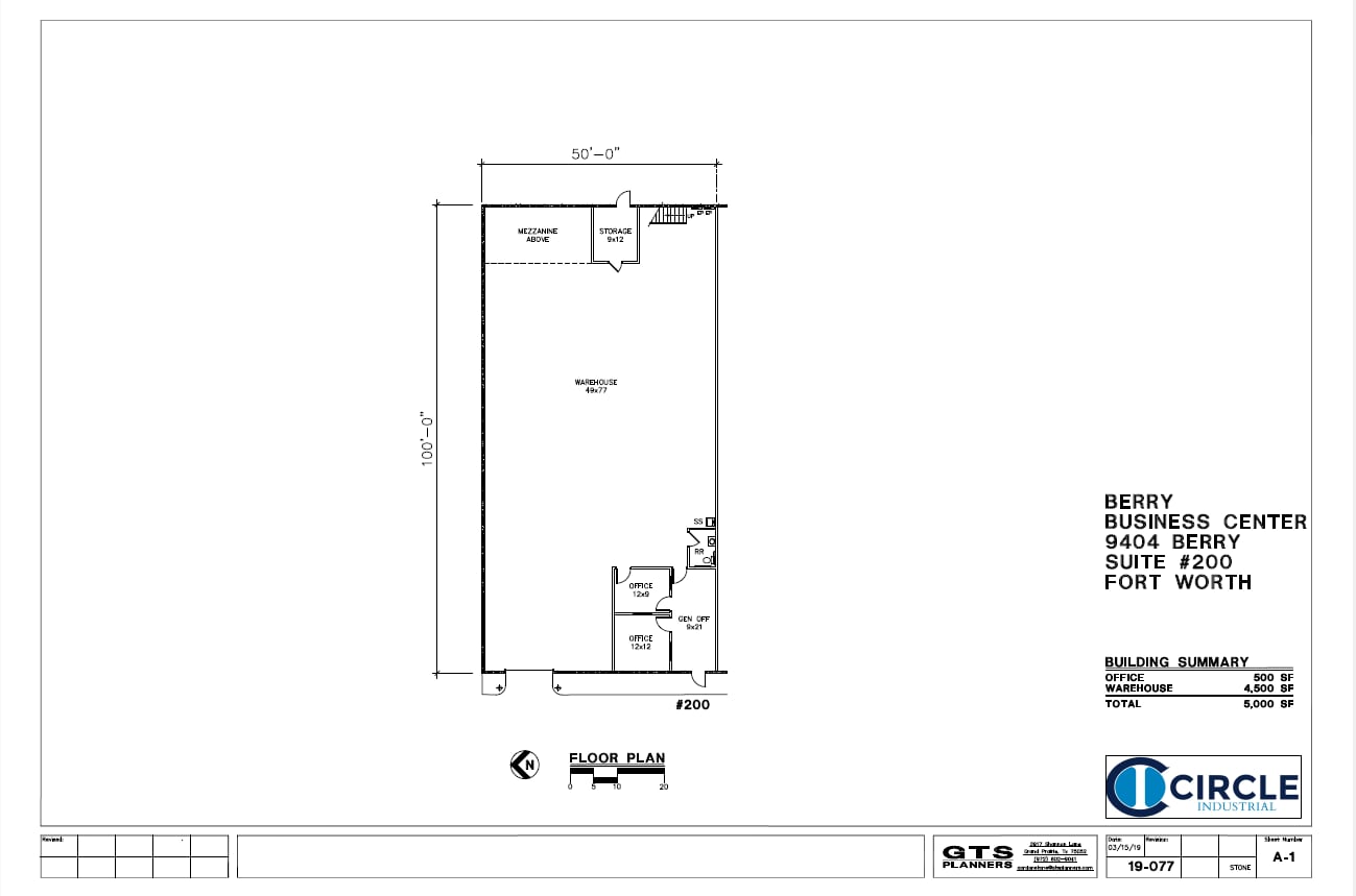 5848-5884 E Berry St, Fort Worth, TX à louer Plan d’étage– Image 1 sur 1