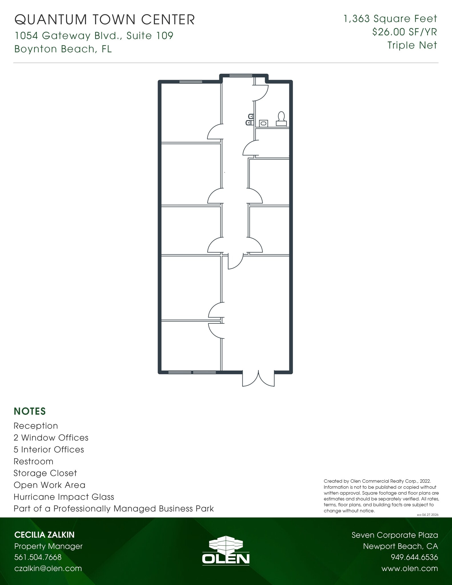 1000-1090 Gateway Blvd, Boynton Beach, FL à louer Photo intérieure– Image 1 sur 1