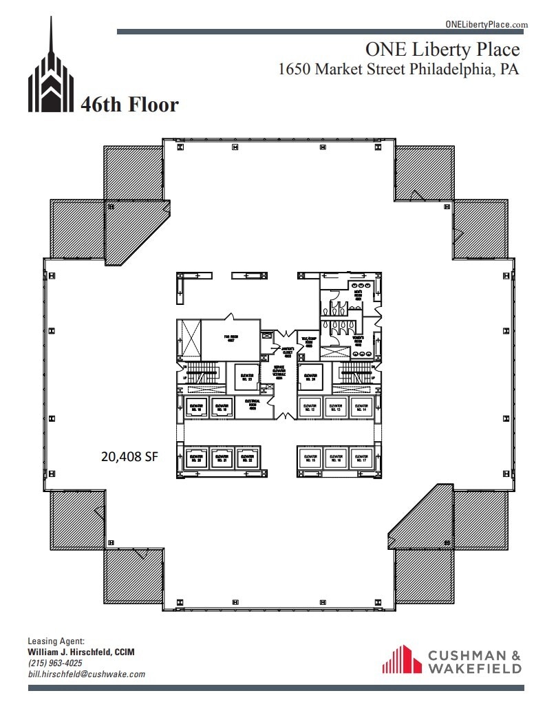 1650 Market St, Philadelphia, PA à louer Plan d’étage– Image 1 sur 1