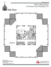 1650 Market St, Philadelphia, PA à louer Plan d’étage– Image 1 sur 1