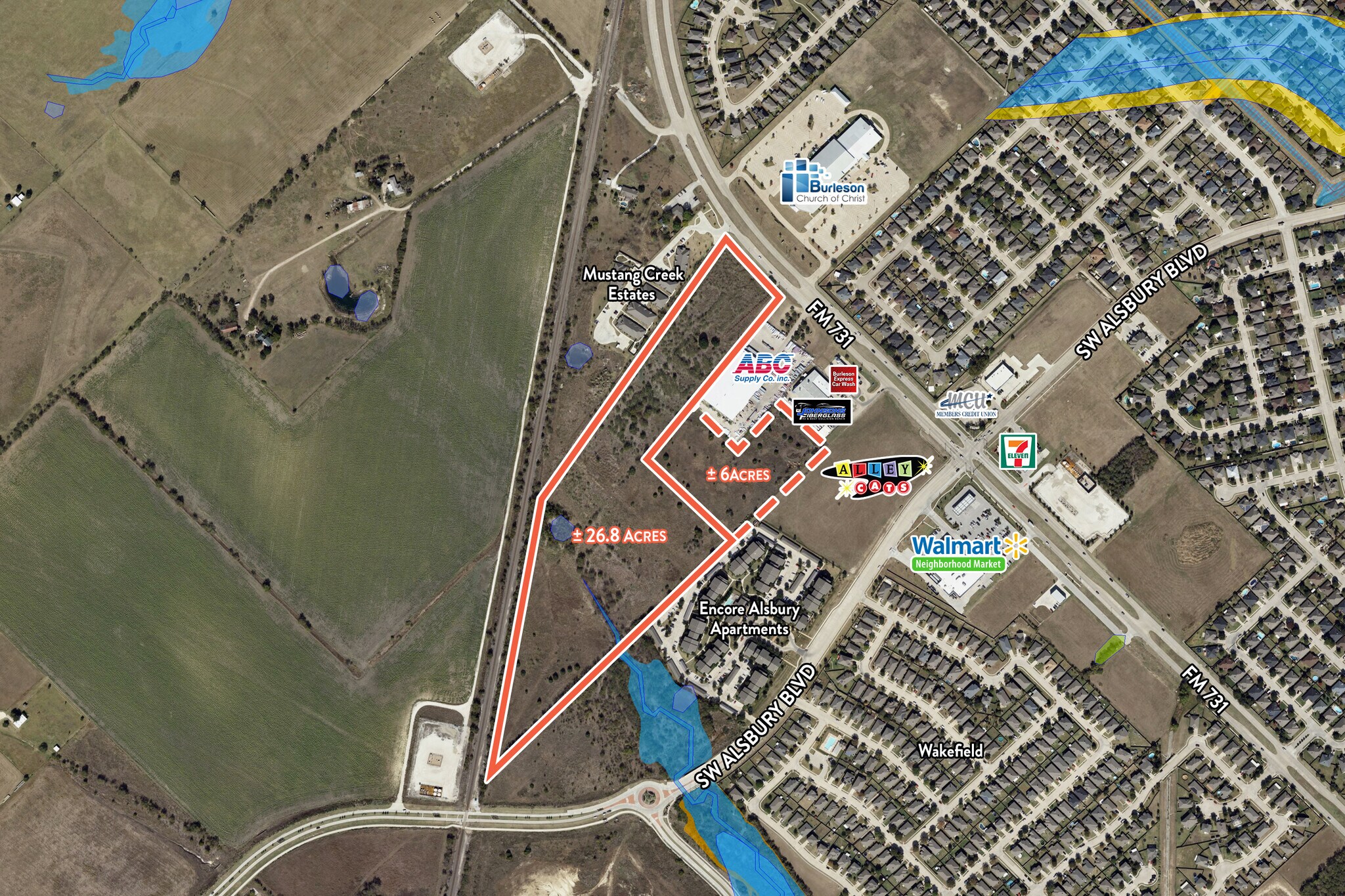 1105 NW John Jones Dr, Burleson, TX à vendre Aérien– Image 1 sur 18