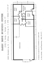 2105 S Hardy Dr, Tempe, AZ à louer Plan d’étage– Image 1 sur 1