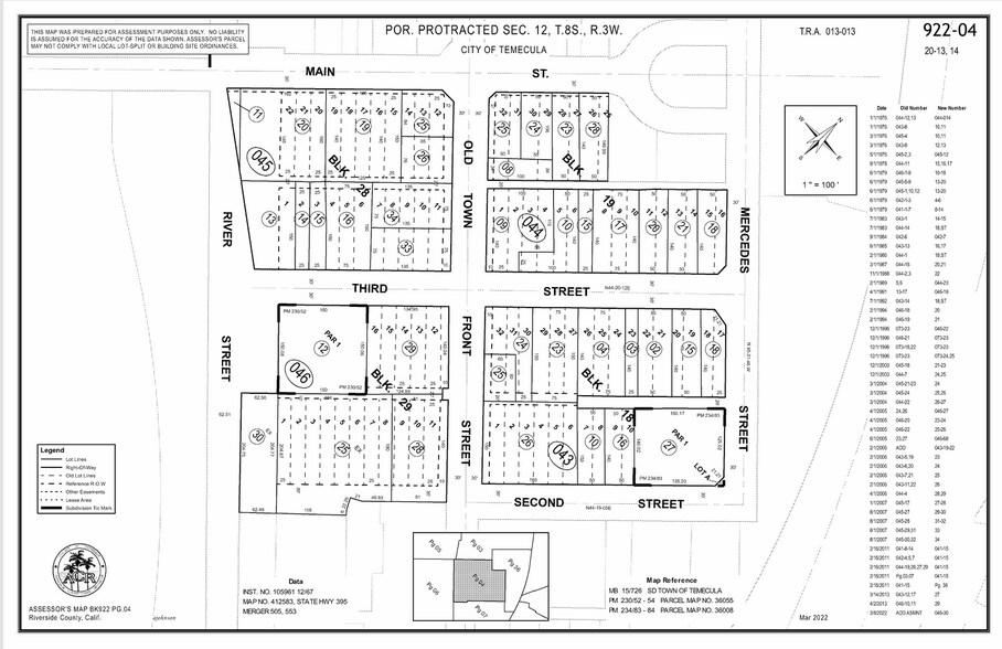 0 3rd St, Temecula, CA à vendre - Plan cadastral – Image 2 sur 2