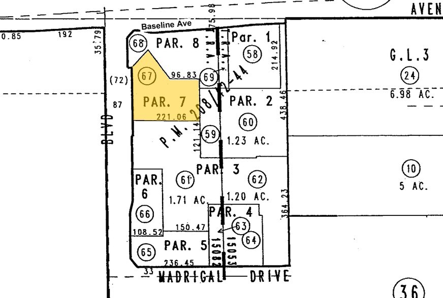 7305-7387 Day Creek Blvd, Rancho Cucamonga, CA à louer - Plan cadastral – Image 2 sur 7