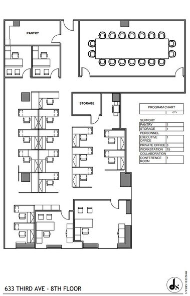633 Third Ave, New York, NY à louer - Plan d’étage – Image 3 sur 3