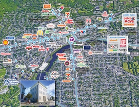 120-126 Felton St, Waltham, MA - VUE AÉRIENNE  vue de carte