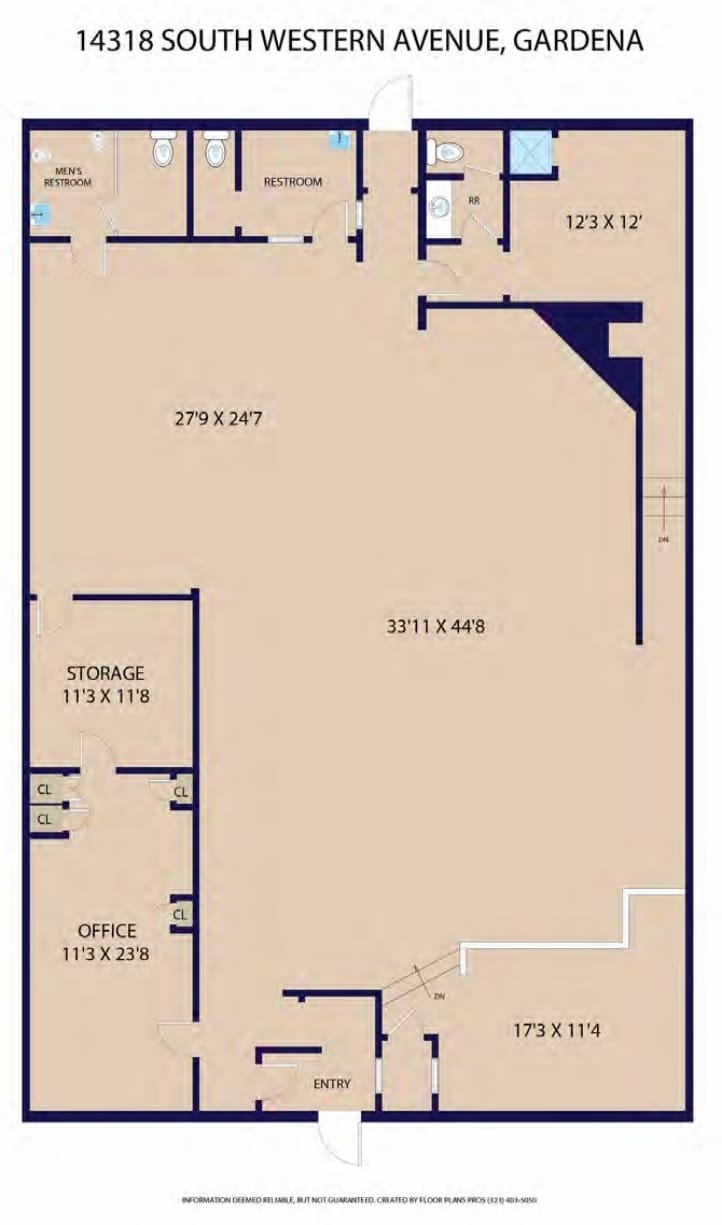 14318 Western ave, Gardena, CA à louer Plan d’étage– Image 1 sur 2