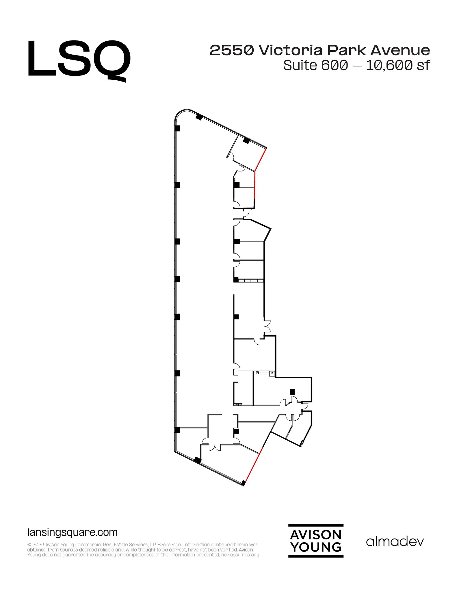 2550 Victoria Park Ave, Toronto, ON à louer Plan d’étage– Image 1 sur 1