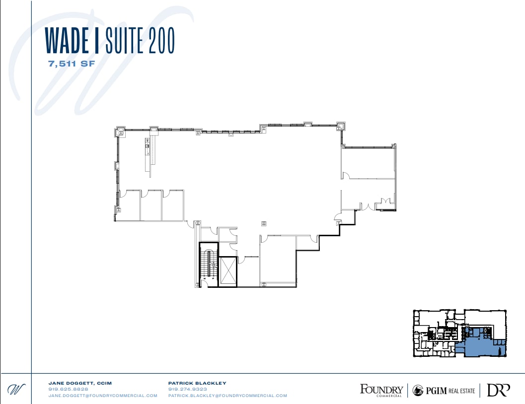 5440 Wade Park Blvd, Raleigh, NC à louer Plan d’étage– Image 1 sur 2