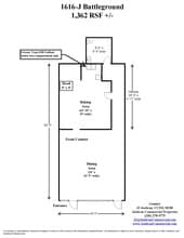1616 Battleground Ave, Greensboro, NC à louer Plan d’étage– Image 2 sur 13