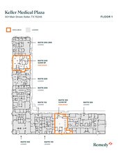 601 S Main St, Keller, TX à louer Plan d’étage– Image 1 sur 1