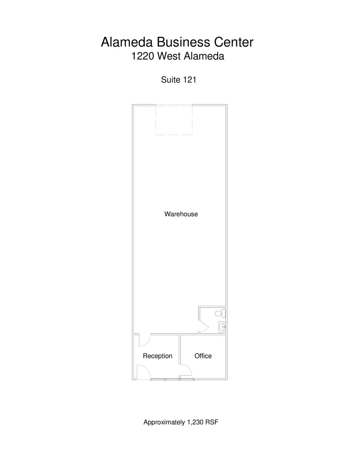 1220 W Alameda Dr, Tempe, AZ à louer Plan d’étage– Image 1 sur 1