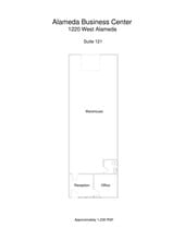 1220 W Alameda Dr, Tempe, AZ à louer Plan d’étage– Image 1 sur 1