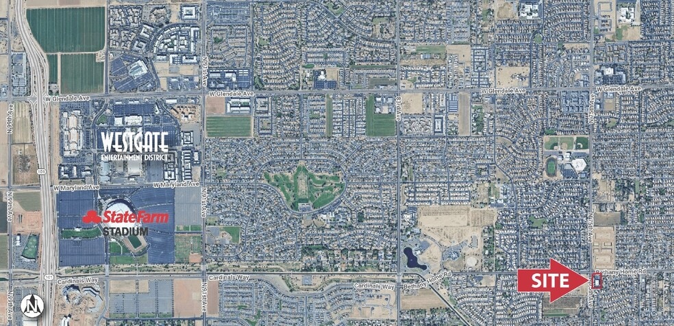 7499 W Bethany Home Rd, Glendale, AZ à louer - Aérien – Image 2 sur 3