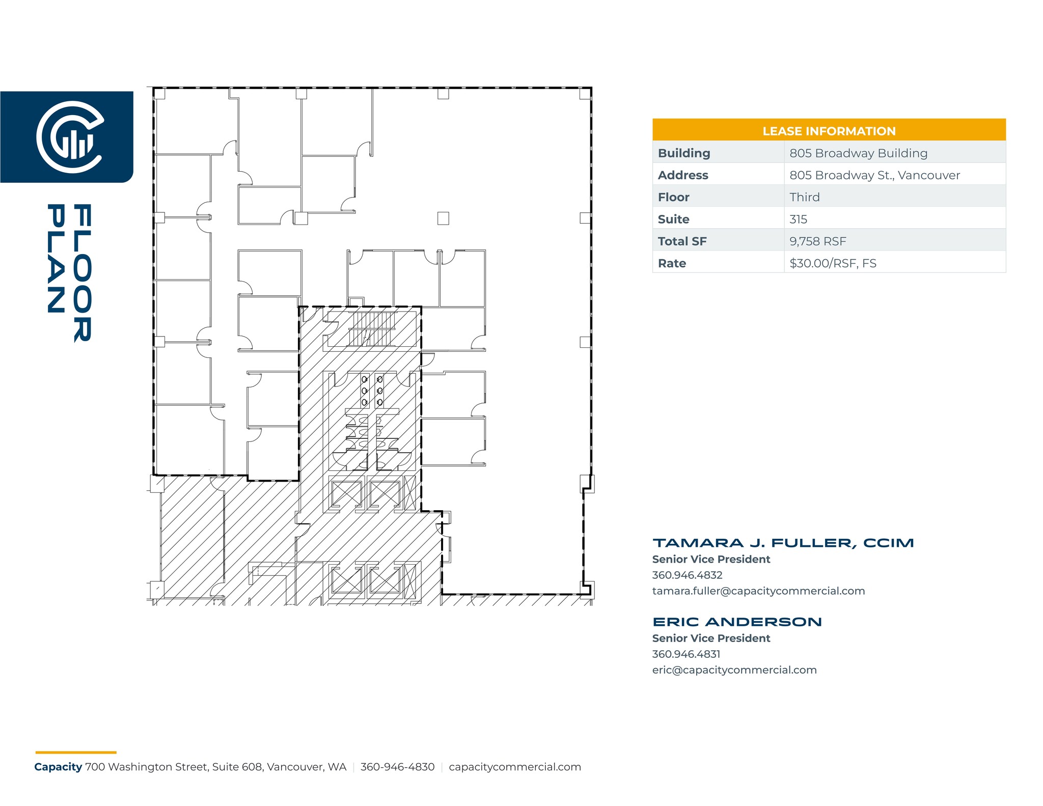 805 Broadway St, Vancouver, WA à louer Plan de site– Image 1 sur 1