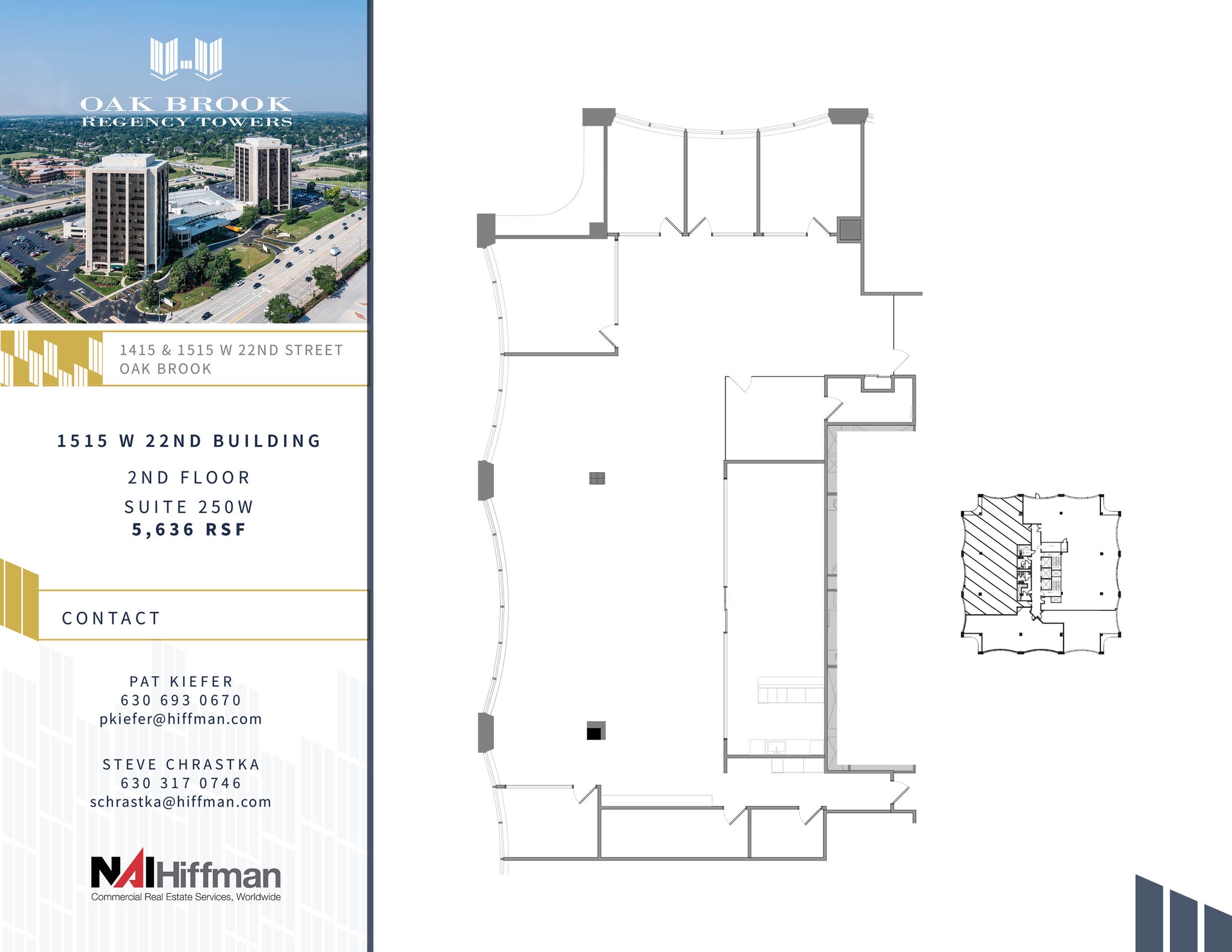 1415 W 22nd St, Oak Brook, IL à louer Plan d’étage– Image 1 sur 2