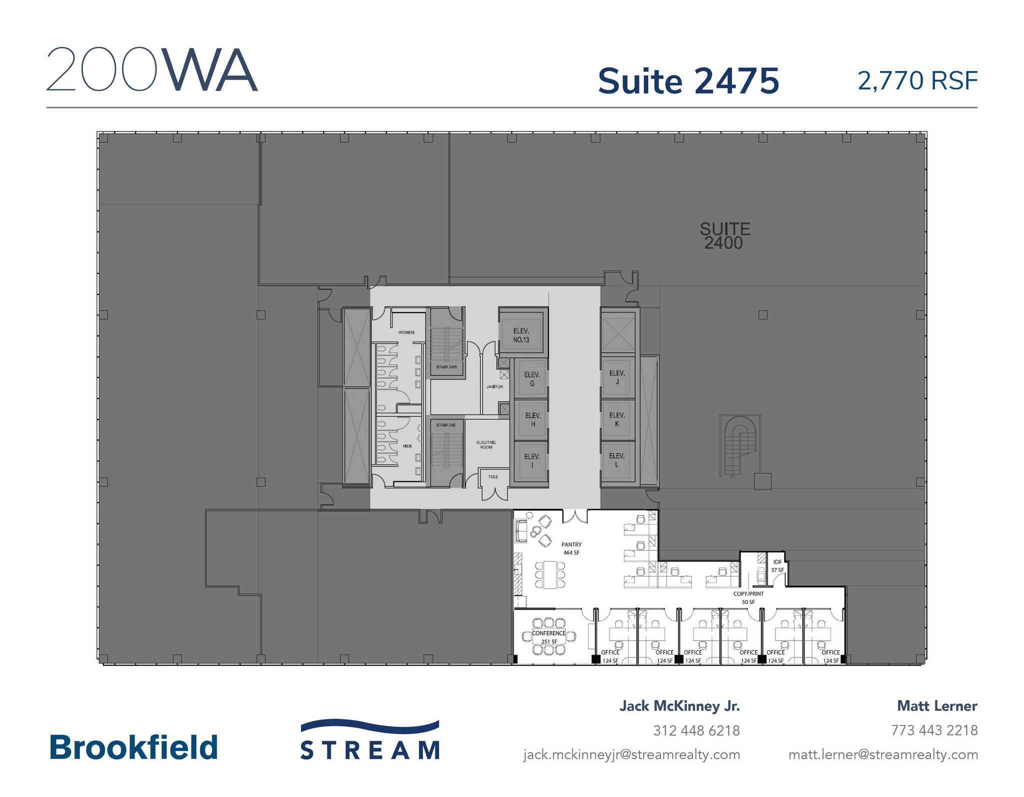 200 W Adams St, Chicago, IL à louer Plan d’étage– Image 1 sur 1