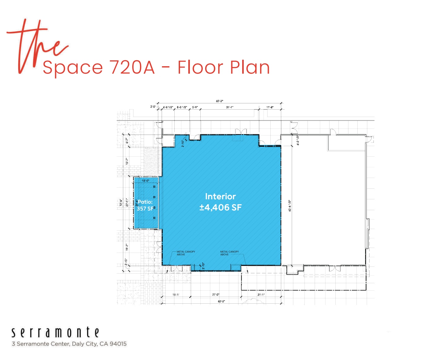 3 Serramonte Ctr, Daly City, CA à louer Plan d’étage– Image 1 sur 2