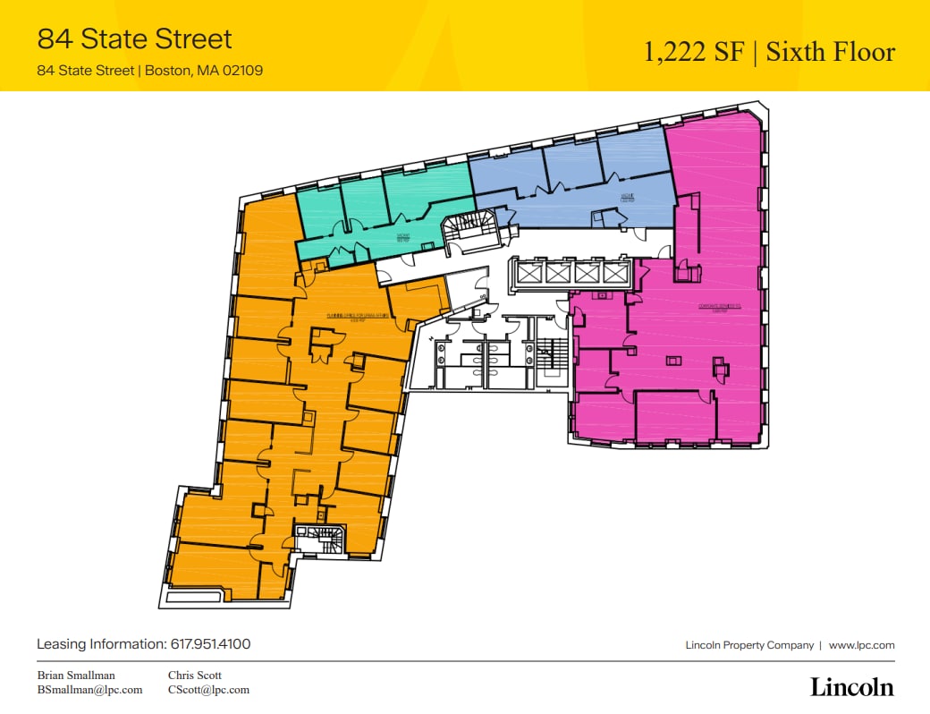84 State St, Boston, MA à louer Plan d’étage– Image 1 sur 1