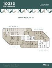 10333 Richmond Ave, Houston, TX à louer Plan d’étage– Image 1 sur 1