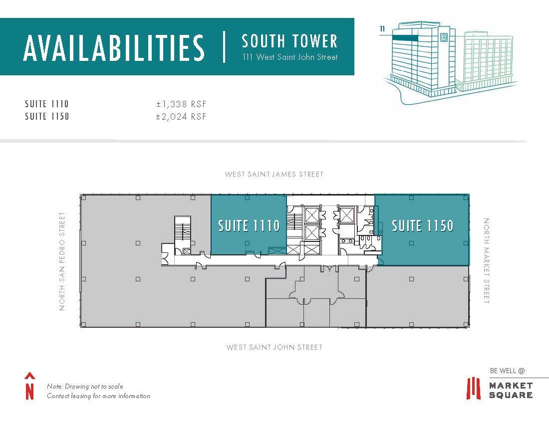 111 W Saint John St, San Jose, CA à louer Plan d’étage– Image 1 sur 1