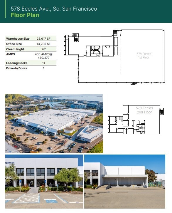 570-586 Eccles Ave, South San Francisco, CA à louer Plan d’étage– Image 1 sur 1
