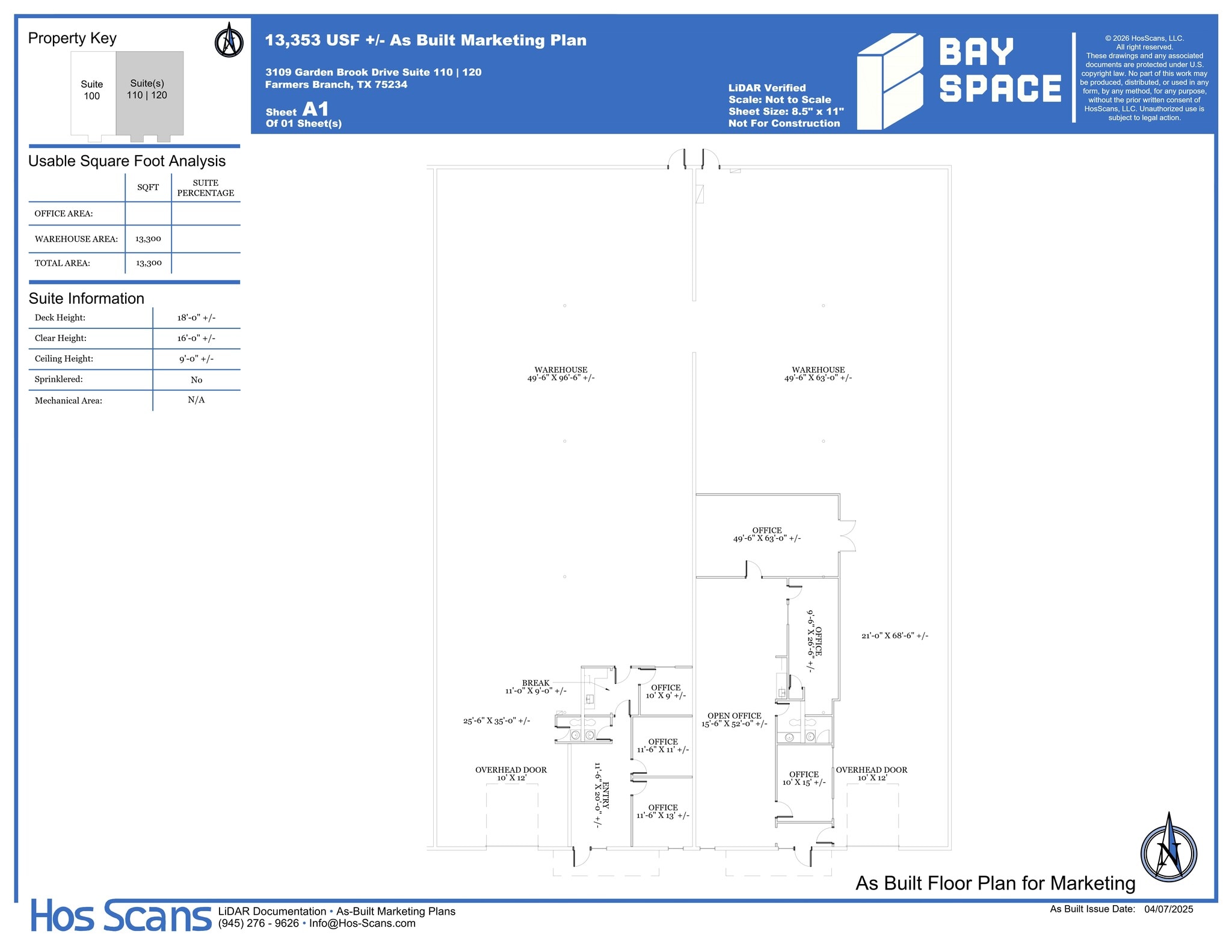 3109 Garden Brook Dr, Farmers Branch, TX à louer Plan de site– Image 1 sur 1