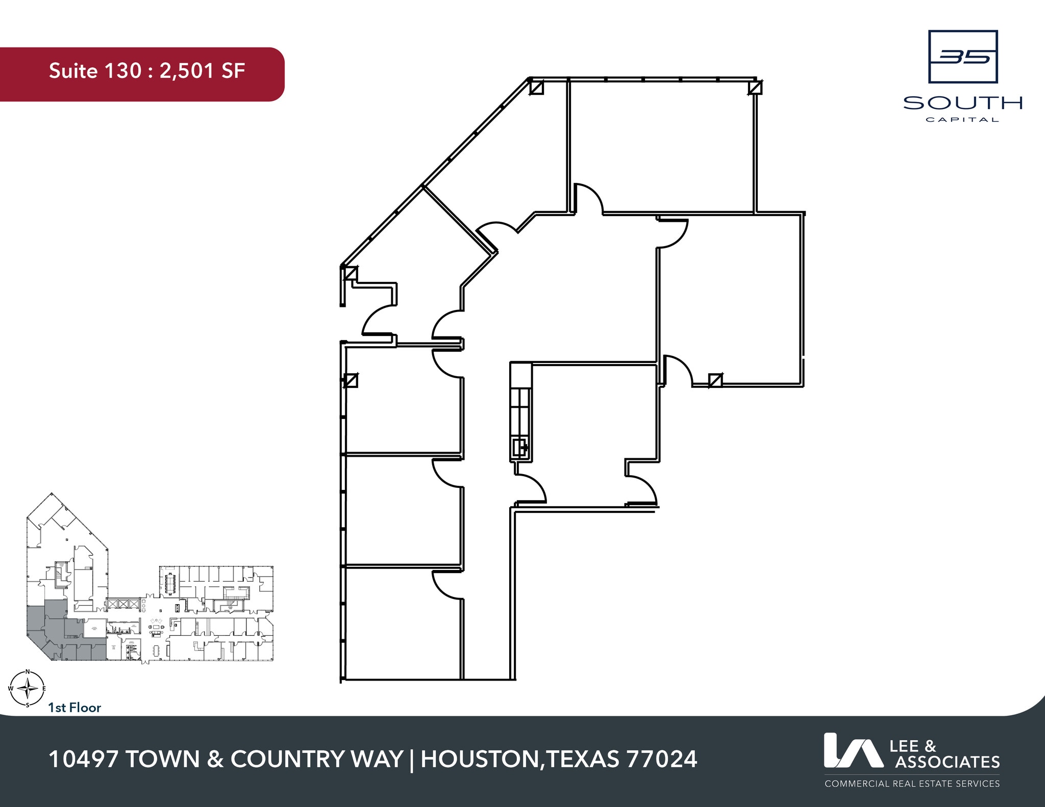 10497 Town & Country Way, Houston, TX à louer Plan d’étage– Image 1 sur 2