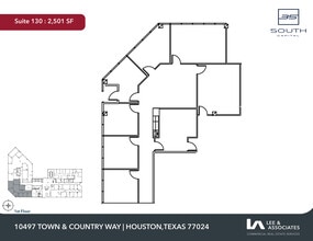 10497 Town & Country Way, Houston, TX à louer Plan d’étage– Image 1 sur 2