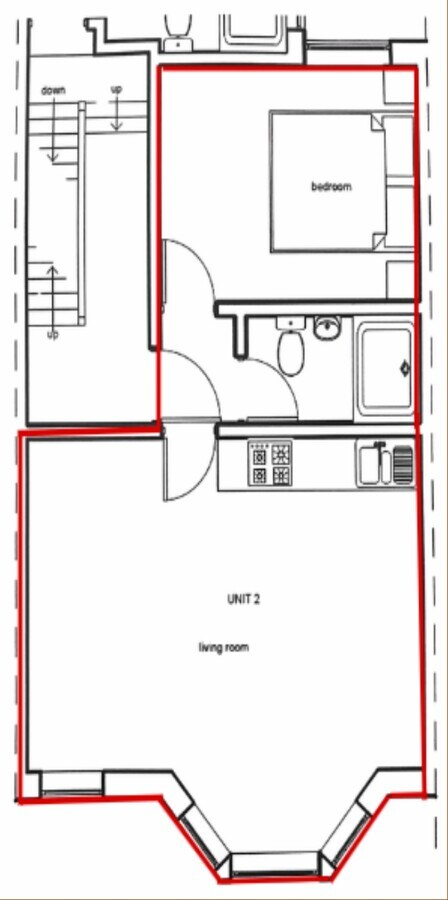 34-36 Albany Rd, Cardiff, VGL CF24 3RQ - Lot 34 -  - Plan d’étage - Image 1 of 2