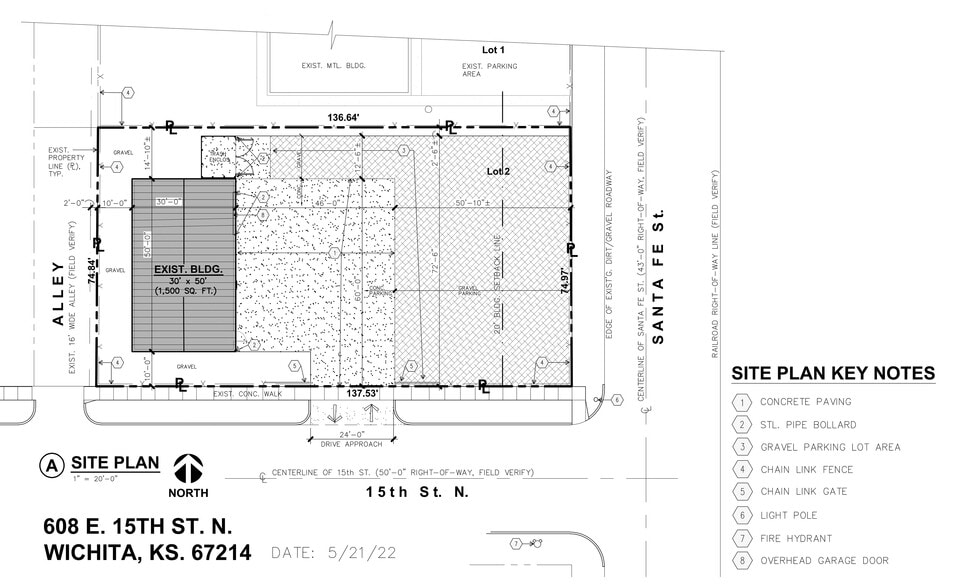 608 E. 15th St. N., Wichita, KS à vendre - Plan de site – Image 3 sur 3