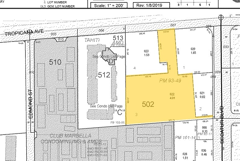 4965-5035 W Tropicana Ave, Las Vegas, NV à vendre - Plan cadastral – Image 2 sur 14