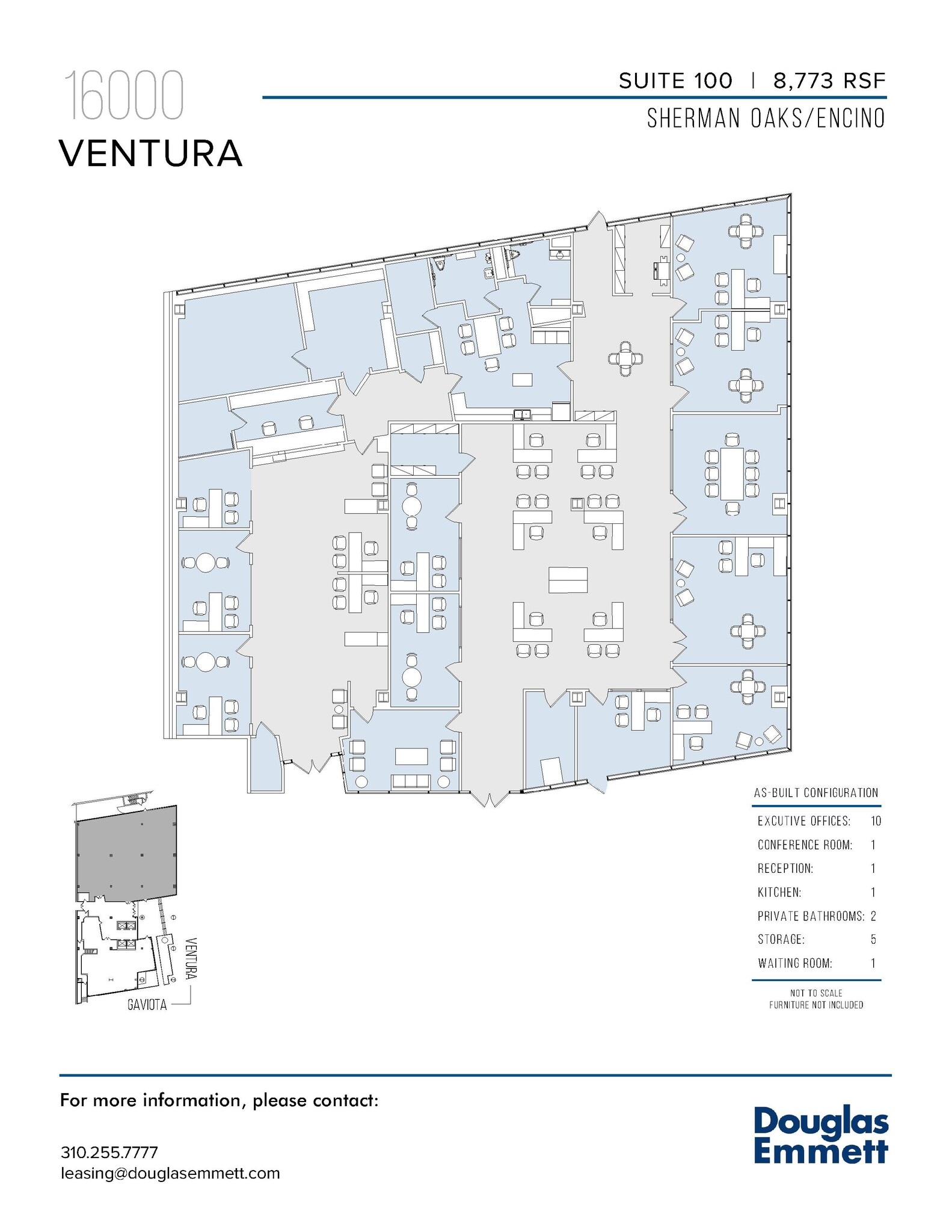 16000 Ventura Blvd, Encino, CA à louer Plan d’étage– Image 1 sur 1