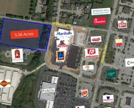 1705 Wilkes, Spring Hill, TN - VUE AÉRIENNE  vue de carte