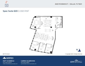 2525 McKinnon St, Dallas, TX à louer Plan d’étage– Image 2 sur 2